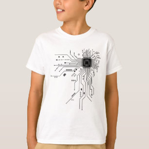 T-shirt Cadeau de technologie de conception de circuit de