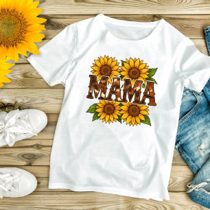 T-shirt Cadeau de tournesols de maman pour la fête des mèr
