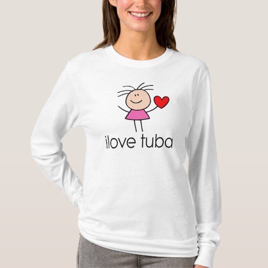 T-shirt cadeau de tuba d'iLove (Devant)