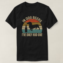 Cadeau de vêtements de bière de teckel drôle de ch