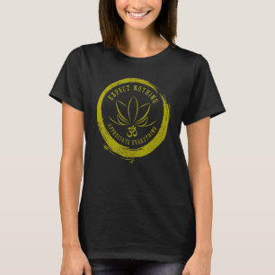 T-shirt Cadeau de yoga symbole Om fleur de lotus dicton bo
