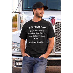 T-shirt Cadeau Définition de Conducteur de Camion 