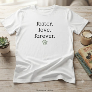 T-shirt Cadeau d'empreinte de patte pour amour de refuge d