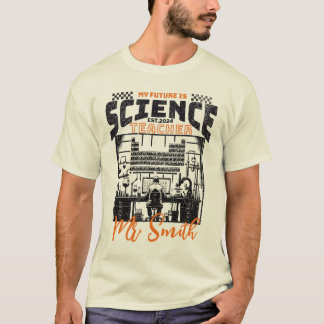 T-shirt Cadeau d'enseignement de la science personnalisée