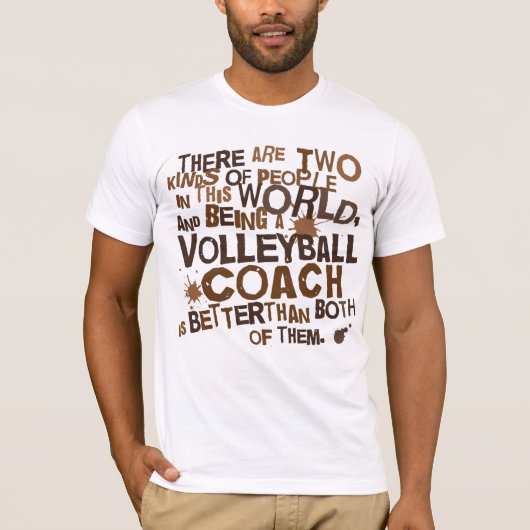 T-shirt Cadeau d'entraîneur de volleyball (Devant)