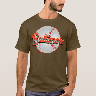 T-shirt Cadeau d'équipe de baseball vintage de Baltimore