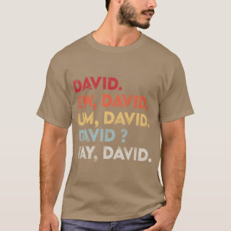 T-shirt Cadeau détressé Ew David