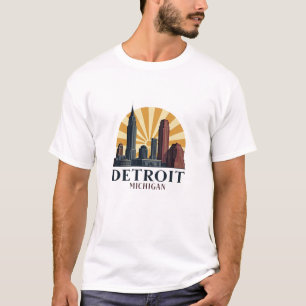 T-shirt Cadeau Detroit Michigan