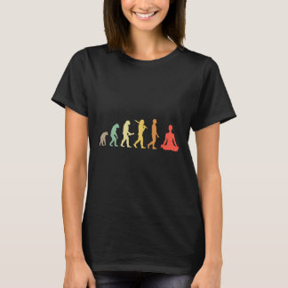 T-shirt Cadeau d'évolution de yoga rétro pour yogis et ama