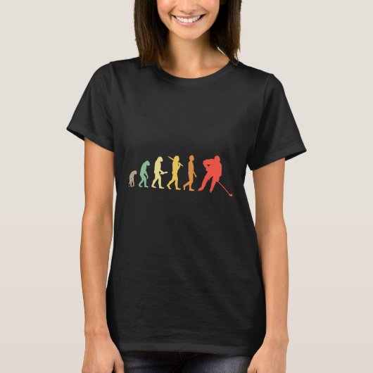 T-shirt Cadeau d'évolution du hockey sur glace rétro pour (Devant)