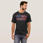 T-shirt Cadeau diesel de camion de puissance pour les (Devant entier)