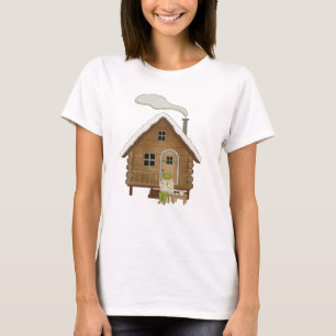 T-shirt Cadeau d'illustration de grenouille hivernale Cott