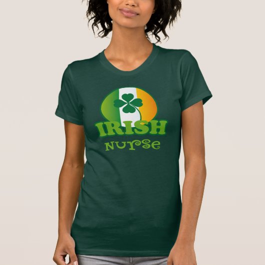 T-shirt Cadeau d'infirmière d'Irlandais (Devant)