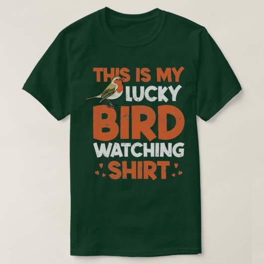 T-shirt Cadeau d'observation d'oiseaux (Design devant)