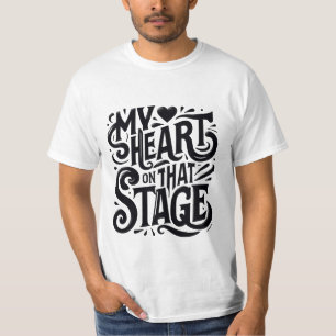 T-shirt Cadeau Drama Club - Typographie de l'artiste