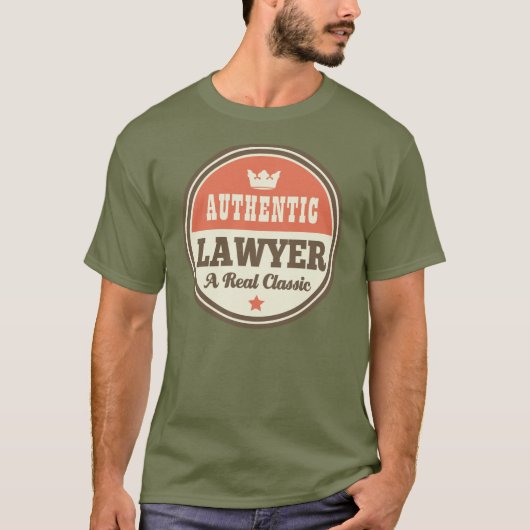T-shirt Cadeau (drôle) authentique d'avocat (Devant)