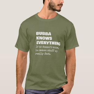 T-shirt Cadeau drôle Bubba pour nouveau grand-père