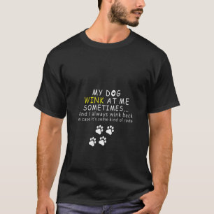 T-shirt Cadeau drôle d'amant de chien féminin Mon chien me