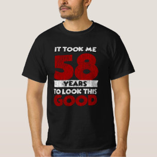 T-shirt Cadeau drôle d'anniversaire 58 ans vintage