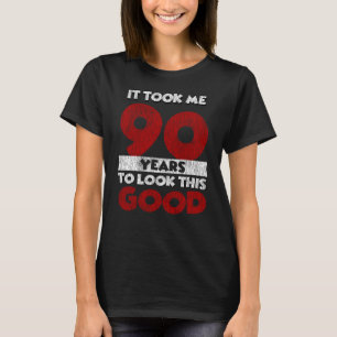 T-shirt Cadeau drôle d'anniversaire 90 ans vieux de 90 ans