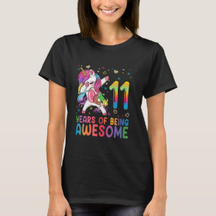 T-shirt Cadeau drôle de 11e anniversaire Licorne Filles Ad