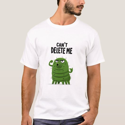T-shirt Cadeau drôle de bug numérique impossible à supprim (Devant)