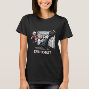 T-shirt Cadeau drôle de buteur de pion d'échecs de footbal