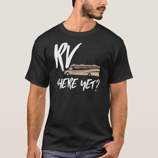 T-shirt Cadeau drôle de campeur - rv là encore ? (Devant)