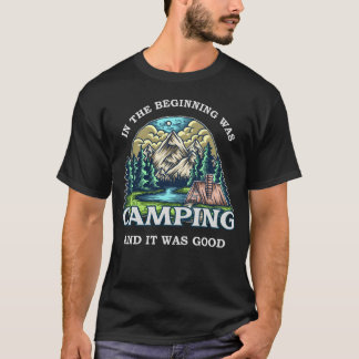 T-shirt Cadeau drôle de camping fille