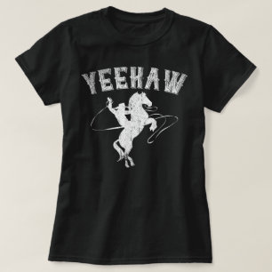 T-shirt Cadeau drôle de cheval de western Cow-boy à cheval