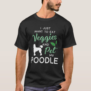 T-shirt Cadeau drôle de chien vegan propriétaire de canich
