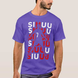 T-shirt Cadeau drôle de foot Siuuuu pour les amateurs de f