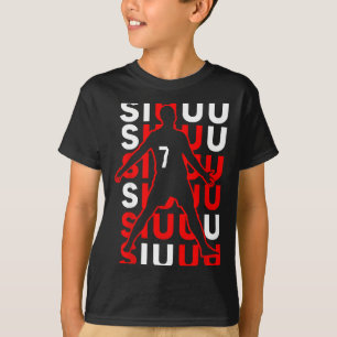 T-shirt Cadeau drôle de foot Siuuuu pour les fans de footb