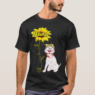 T-shirt Cadeau drôle de Nana bénie Pitbull Chienne Maman G