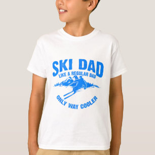 T-shirt Cadeau drôle de papa skieur pour amateurs de ski r