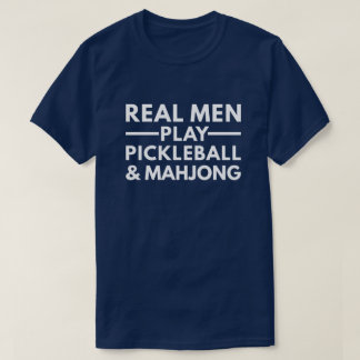T-shirt Cadeau drôle de pickleball et de mahjong pour homm
