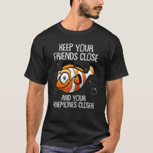 T-shirt Cadeau drôle de poisson clown Amoureux des anémone