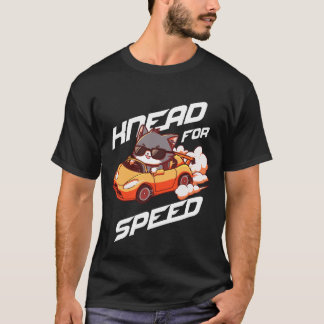 T-shirt Cadeau drôle de voiture de sport pour chat pour la