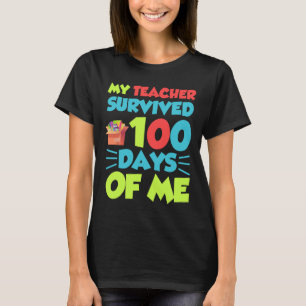 T-shirt Cadeau drôle pour garçons et filles de l'école 100