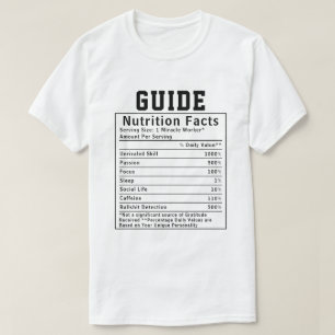 T-shirt Cadeau drôle pour instructeur faits nutritionnels