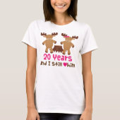 T-shirt Cadeau du 20e anniversaire pour elle (Devant)