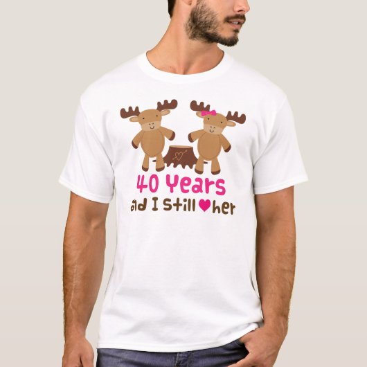 T-shirt Cadeau du 40e anniversaire pour lui (Devant)