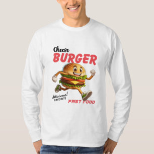 T-shirt Cadeau du pied de page Chemise Burger Drôle Ch