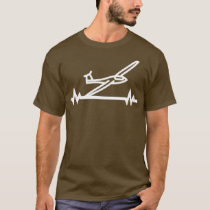 T-shirt Cadeau du pilote du planeur à pulse envolée