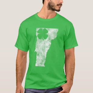 T-shirt Cadeau du Vermont St. Patrick's Day Shamrock Clove