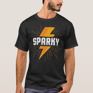 T-shirt Cadeau Electricien Drôle Sparky Surnom Lightning B