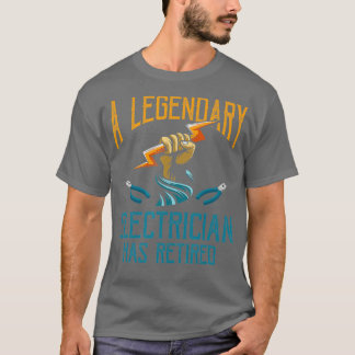 T-shirt Cadeau Électricien Humour retraité