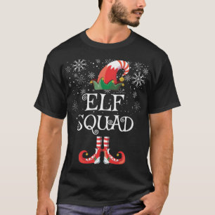 T-shirt Cadeau Elf Squad Amusant Famille Correspondant Noë