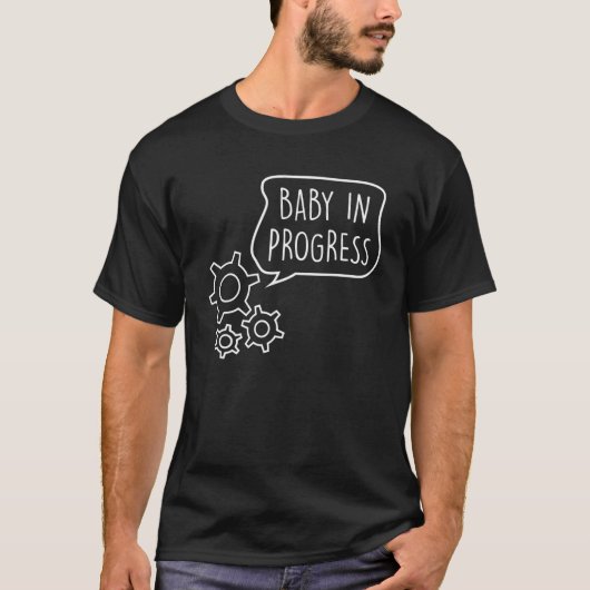T-shirt Cadeau féminin attendu de mère | Baby Loading Mama (Devant)