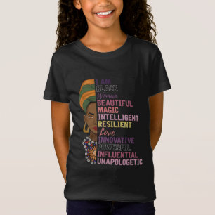T-Shirt Cadeau Femmes Africaines Je Suis Une Femme Noire H